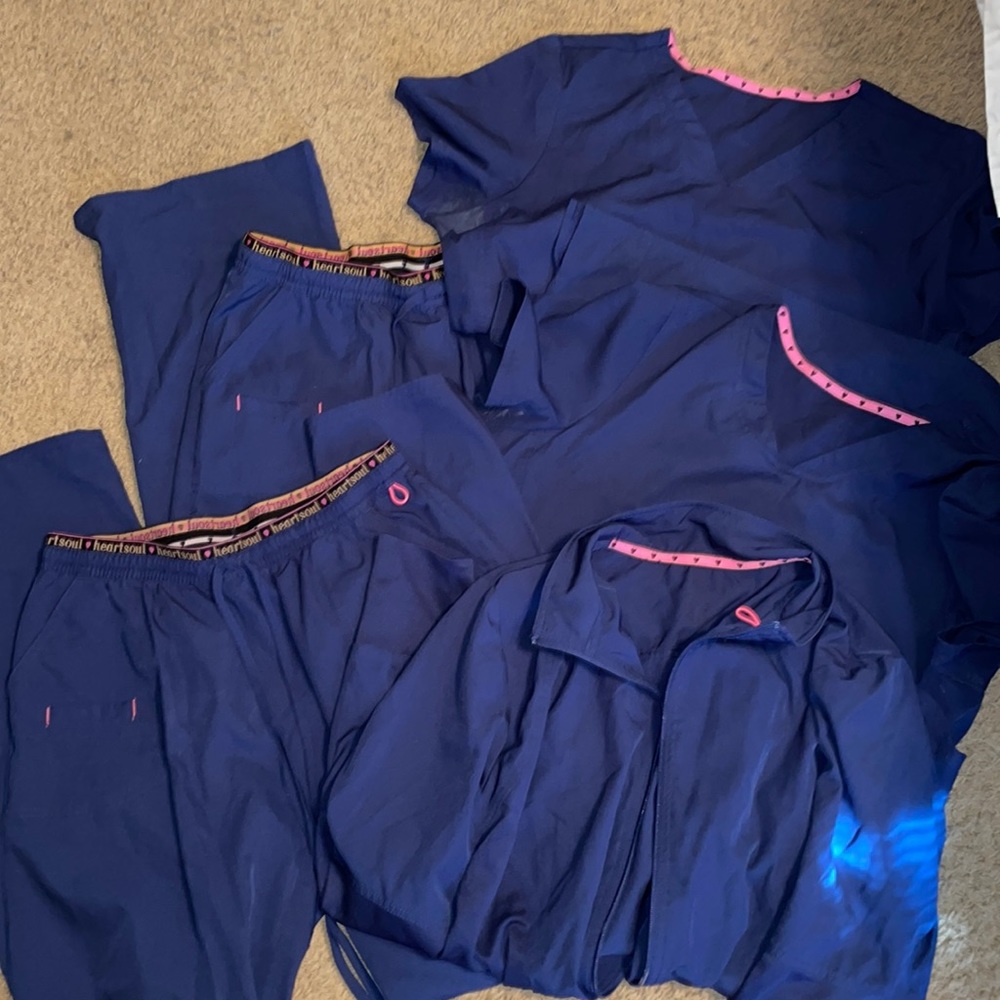 Bundle of Heart Soul Navy Scrubs